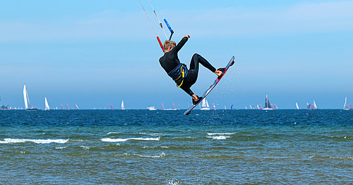 Kitesurfen auf der Ostsee