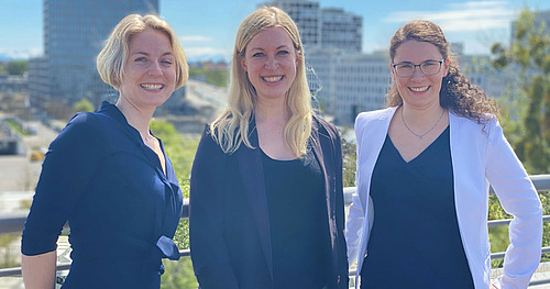 Die drei Leiterinnen des Jungen Fourms O und U