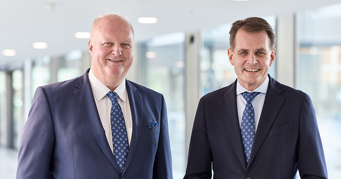 Die neuen DGOU-Präsidenten Prof. Dr. Christoph H. Lohmann (l.) und Prof. Dr. Ulrich Stöckle (r.) © Intercongress