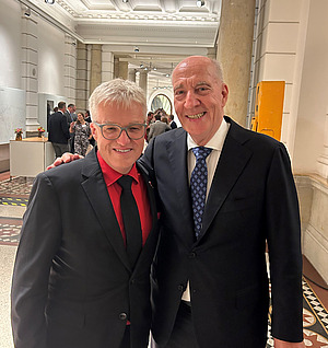 Pierre-Enric Steiger und DGU-Generalsekretär Prof. Dr. Dietmar Pennig 