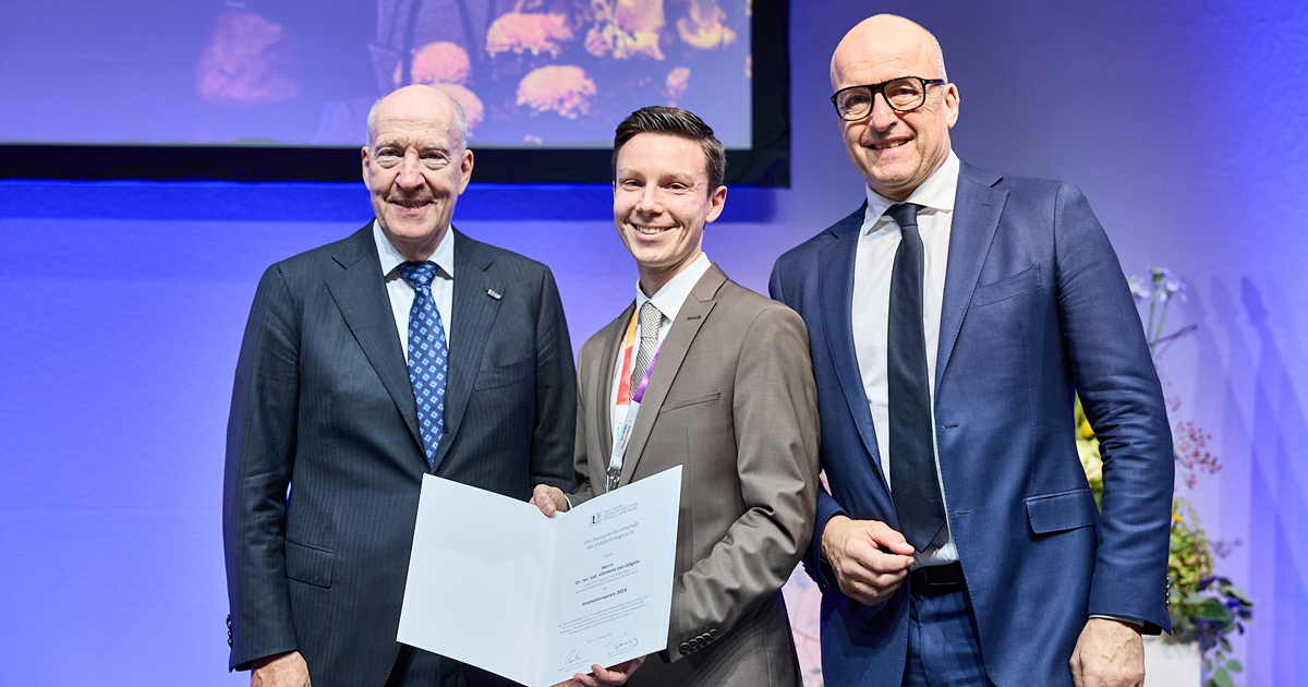 Verleihung des Promotionspreises 2023 der DGU